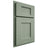 Shiloh Cabinetry Partial Overlay Heritage White Oak Quarter Sawn Moss Door
