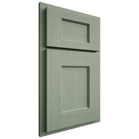 Shiloh Cabinetry Partial Overlay Heritage White Oak Quarter Sawn Moss Door