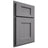 Shiloh Cabinetry Partial Overlay Heritage White Oak Quarter Sawn Sterling Door