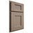 Shiloh Cabinetry Partial Overlay Heritage White Oak Rift Cut Almond Door