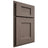 Shiloh Cabinetry Partial Overlay Heritage White Oak Rift Cut Clay Door