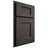 Shiloh Cabinetry Partial Overlay Heritage White Oak Rift Cut Creekside Door
