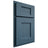 Shiloh Cabinetry Partial Overlay Heritage White Oak Rift Cut Hudson Door