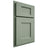 Shiloh Cabinetry Partial Overlay Heritage White Oak Rift Cut Moss Door