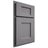 Shiloh Cabinetry Partial Overlay Heritage White Oak Rift Cut Sterling Door