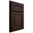Shiloh Cabinetry Partial Overlay Kendall Alder Plain Cut Bistre Door