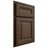 Shiloh Cabinetry Partial Overlay Kendall Alder Plain Cut Caviar Door