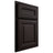 Shiloh Cabinetry Partial Overlay Kendall Alder Plain Cut Espresso Door