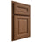 Shiloh Cabinetry Partial Overlay Kendall Alder Plain Cut Walnut Door