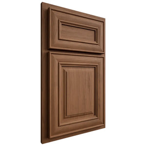 Shiloh Cabinetry Partial Overlay Kendall Alder Plain Cut Walnut Door