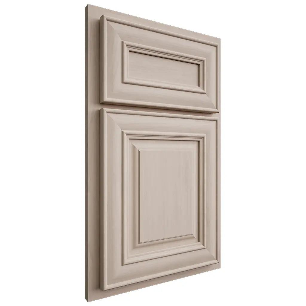 Shiloh Cabinetry Partial Overlay Kendall Alder Plain Cut White Sands Door