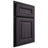 Shiloh Cabinetry Partial Overlay Kendall Hickory Plain Cut Harbor Door