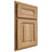 Shiloh Cabinetry Partial Overlay Kendall Hickory Plain Cut Natural Door