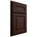 Shiloh Cabinetry Partial Overlay Kendall Maple Plain Cut Cocoa Door
