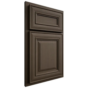 Shiloh Cabinetry Partial Overlay Kendall Maple Plain Cut Perfect Brown Door