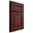 Shiloh Cabinetry Partial Overlay Kendall Maple Plain Cut Sable Door