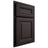 Shiloh Cabinetry Partial Overlay Kendall Poplar Plain Cut Carbon Door
