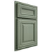 Shiloh Cabinetry Partial Overlay Kendall Poplar Plain Cut Moss Door