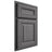 Shiloh Cabinetry Partial Overlay Kendall Red Oak Plain Cut Cadet Door