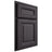 Shiloh Cabinetry Partial Overlay Kendall Red Oak Plain Cut Harbor Door