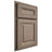Shiloh Cabinetry Partial Overlay Kendall White Oak Plain Cut Almond Door