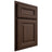 Shiloh Cabinetry Partial Overlay Kendall White Oak Plain Cut Braun Door