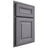 Shiloh Cabinetry Partial Overlay Kendall White Oak Plain Cut Cadet Door