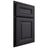 Shiloh Cabinetry Partial Overlay Kendall White Oak Plain Cut Harbor Door