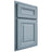 Shiloh Cabinetry Partial Overlay Kendall White Oak Plain Cut Sky Door