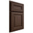 Shiloh Cabinetry Partial Overlay Kendall White Oak Quarter Sawn Braun Door