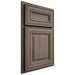 Shiloh Cabinetry Partial Overlay Kendall White Oak Quarter Sawn Clay Door