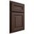 Shiloh Cabinetry Partial Overlay Kendall White Oak Quarter Sawn Dusk Door