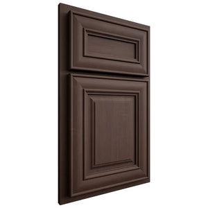 Shiloh Cabinetry Partial Overlay Kendall White Oak Quarter Sawn Dusk Door