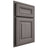 Shiloh Cabinetry Partial Overlay Kendall White Oak Quarter Sawn Flagstone Door
