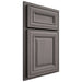 Shiloh Cabinetry Partial Overlay Kendall White Oak Quarter Sawn Flagstone Door