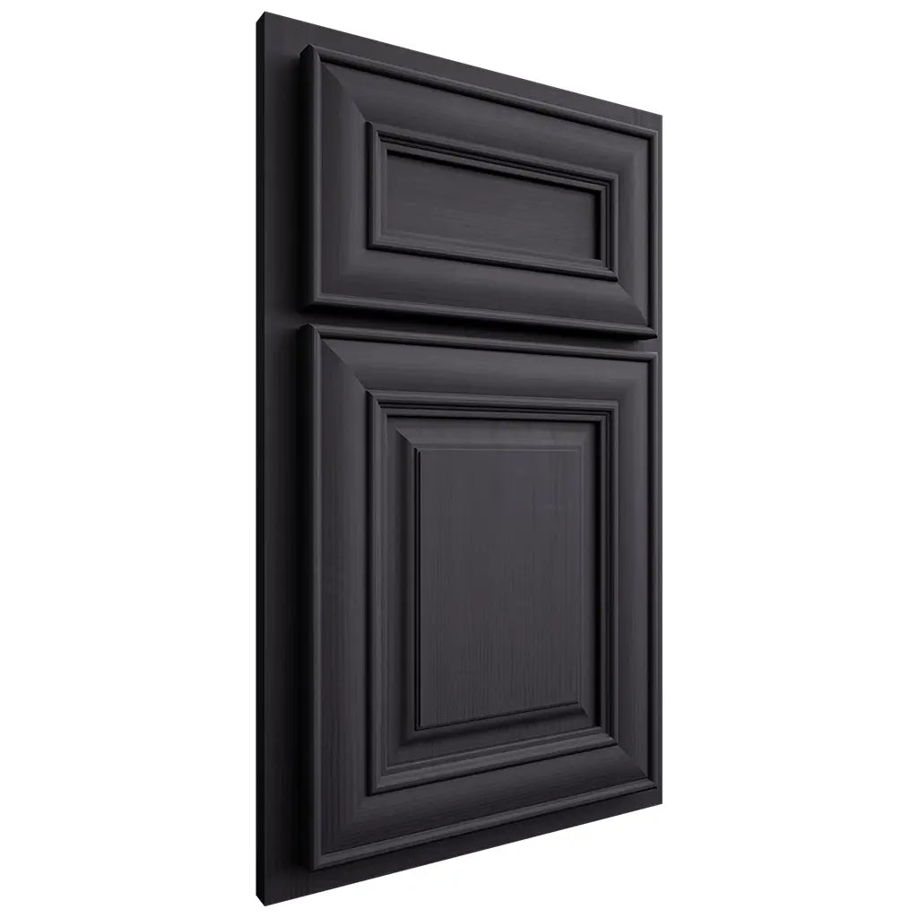Shiloh Cabinetry Partial Overlay Kendall White Oak Quarter Sawn Harbor Door