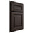 Shiloh Cabinetry Partial Overlay Kendall White Oak Quarter Sawn Morel Door