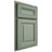 Shiloh Cabinetry Partial Overlay Kendall White Oak Quarter Sawn Moss Door