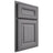 Shiloh Cabinetry Partial Overlay Kendall White Oak Quarter Sawn Sterling Door