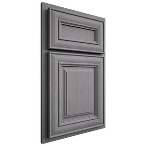 Shiloh Cabinetry Partial Overlay Kendall White Oak Quarter Sawn Sterling Door