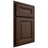 Shiloh Cabinetry Partial Overlay Kendall White Oak Rift Cut Braun Door