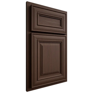 Shiloh Cabinetry Partial Overlay Kendall White Oak Rift Cut Braun Door