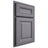 Shiloh Cabinetry Partial Overlay Kendall White Oak Rift Cut Cadet Door