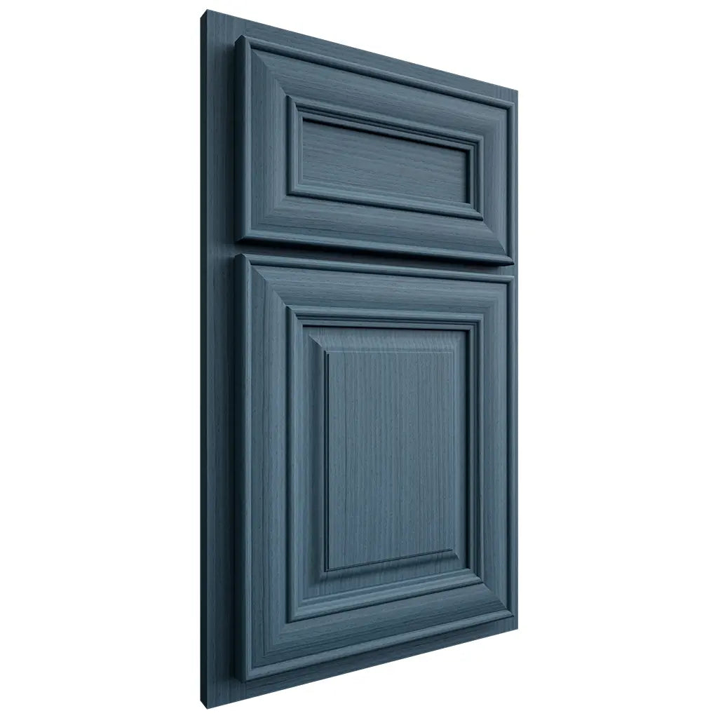 Shiloh Cabinetry Partial Overlay Kendall White Oak Rift Cut Hudson Door