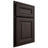 Shiloh Cabinetry Partial Overlay Kendall White Oak Rift Cut Morel Door