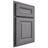 Shiloh Cabinetry Partial Overlay Kendall White Oak Rift Cut Sterling Door