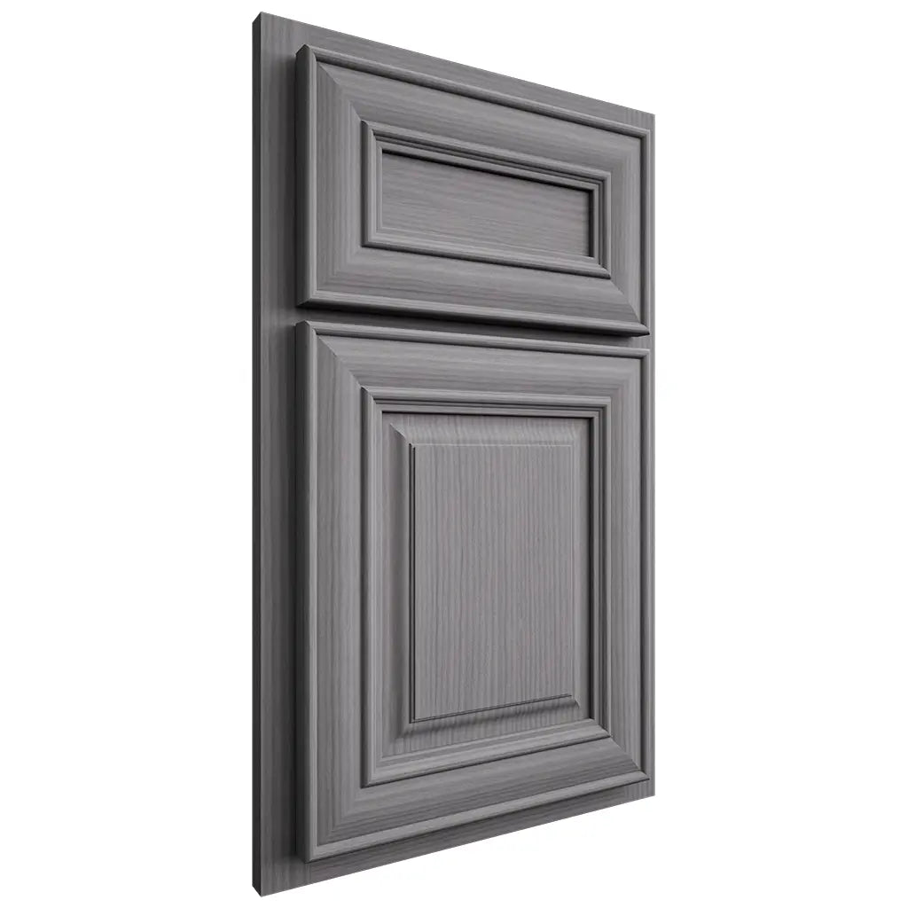 Shiloh Cabinetry Partial Overlay Kendall White Oak Rift Cut Sterling Door