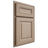 Shiloh Cabinetry Partial Overlay Kendall White Oak Rift Cut Straw Door