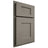 Shiloh Cabinetry Partial Overlay Lancaster Alder Plain Cut Thyme Door