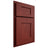 Shiloh Cabinetry Partial Overlay Lancaster Cherry Plain Cut Red Door